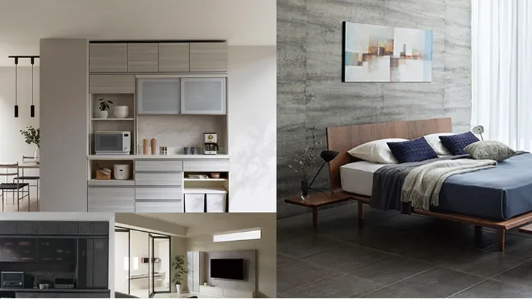 リビングとベッドルームの画像